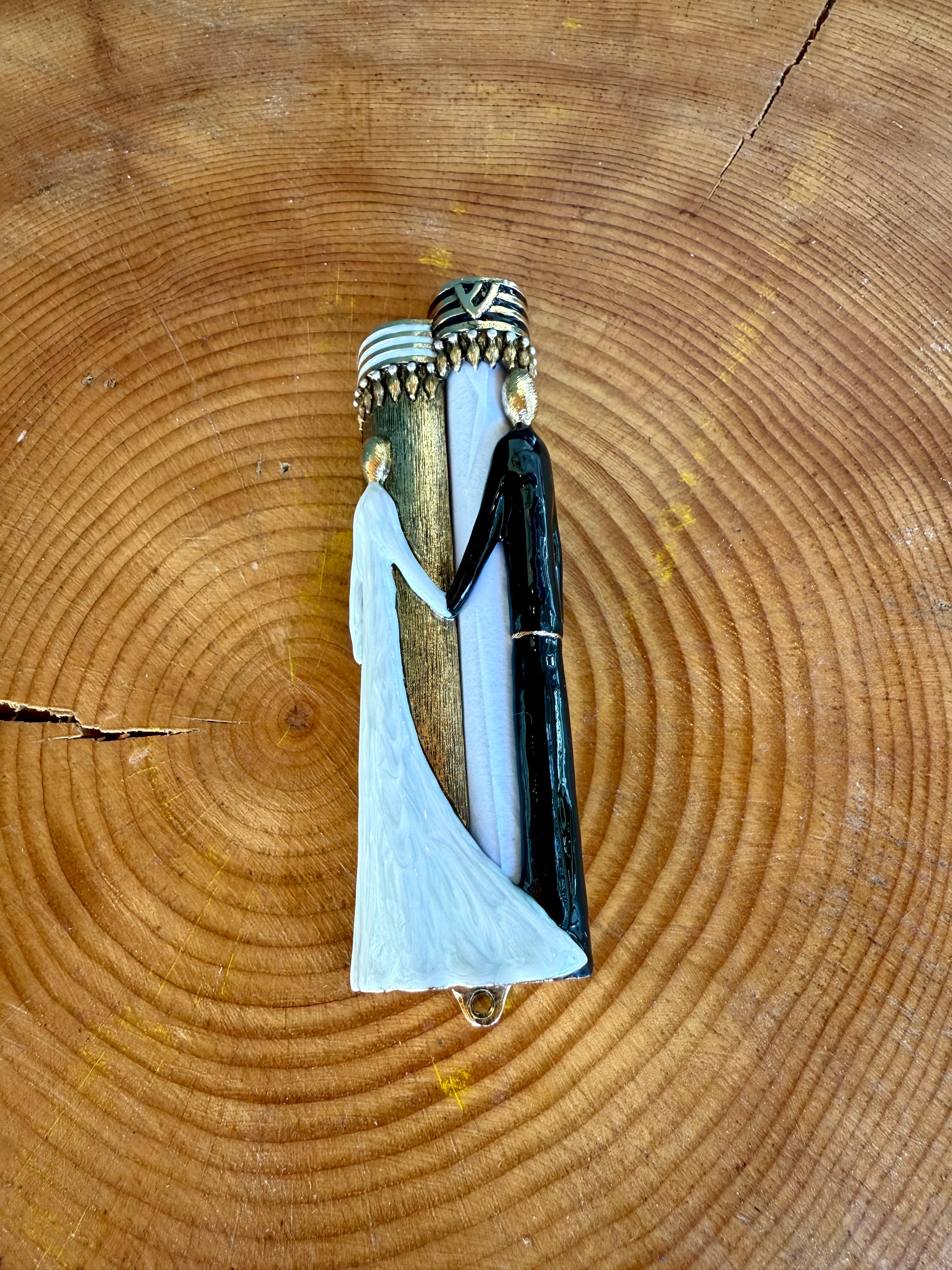 Painted Married Mezuzah | Concepts of Art - Lenox Judaica