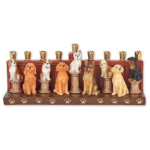 Best in the Show Dog Menorah | Concepts of Art - Lenox Judaica